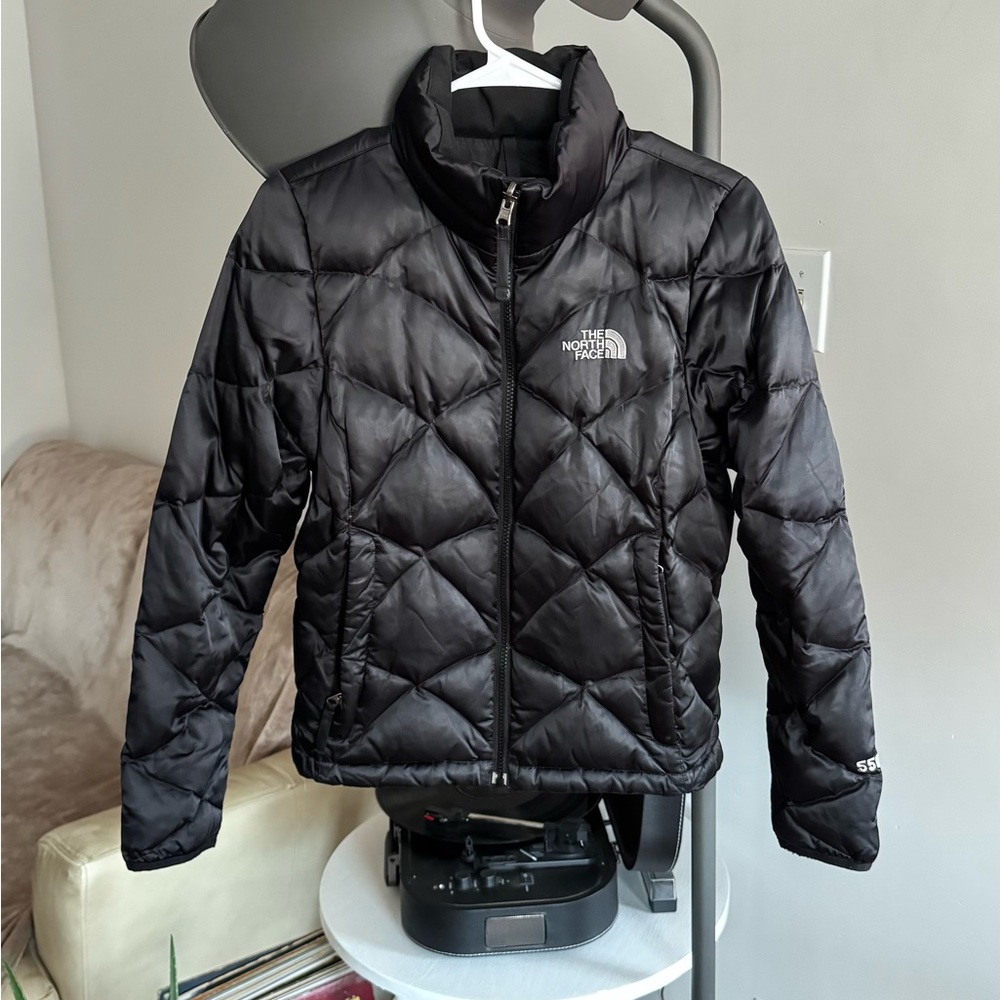 Women's The North Face 550 Series Down Filled Quilted Satin Puffer Jacket